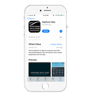 App Download Now Sticker by Stafford Hills Club
