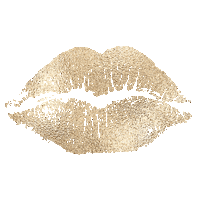 aesthetikpur kiss gold lips bettina marx Sticker