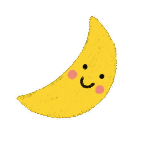kaimookmst happy night moon kaimookmst Sticker