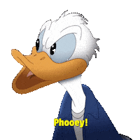 Donald Duck Disbelief Sticker by First We Feast