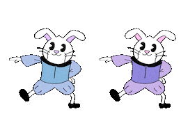 luaart bunnies rabbits cute bunny luke alexander Sticker