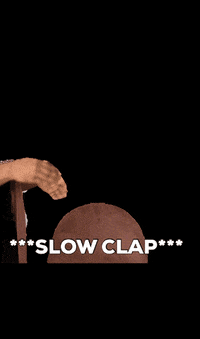 Vidachic applause sarcastic slow clap weddingplanner GIF
