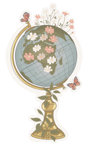 Jessicartcustom fleurs jessicartcustom jessicart globefleuri Sticker