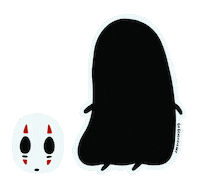 Studio Ghibli Mask Sticker