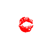 pursuingpretty hello kiss red bye Sticker