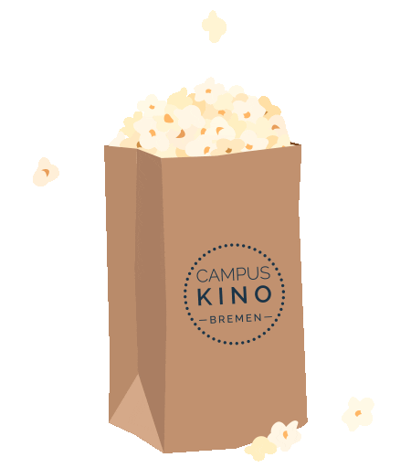 Movie Time Popcorn Sticker by CampusKino Bremen