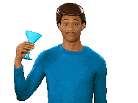 drunk go on Sticker by Originals