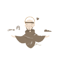 San Francesco Christian Sticker