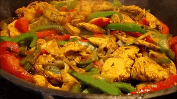 chicken fajitas GIF