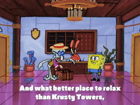 season 4 krusty towers GIF by SpongeBob SquarePants