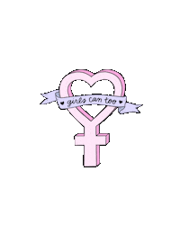 lazymooncollective women girls pastel girl power Sticker