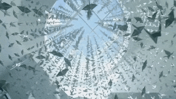 paper bird birds GIF by Futurithmic