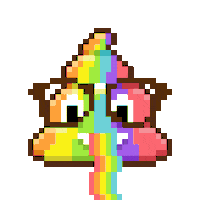Art Shitting Sticker by Poopies.io