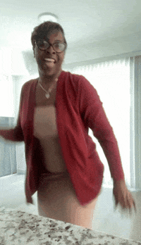 thepeoplescheerleader happy dancing cheering tiffany rochelle GIF