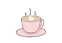 pechgirl heart coffee morning cafe Sticker