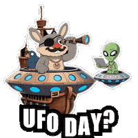 Happy Area 51 Sticker