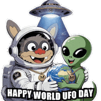 Happy Area 51 Sticker