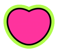 amendoinstudio happy heart sad sticker Sticker