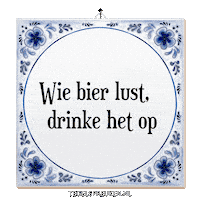 Humor Bier Sticker by Tegelspreuken.nl