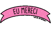 Pink Banner Sticker by Jhessica Murray (Jay Jay Draws)