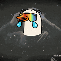 meme wow duck solana mind blown GIF