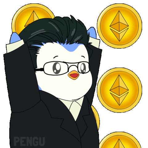 Tom Lee Crypto Sticker by Pudgy Penguins