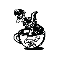 CapuletandCo logo coffee octopus capuletandco Sticker