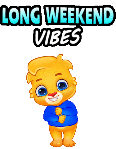 Excited Its Friday Sticker by Lucas and Friends by RV AppStudios