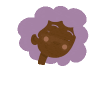 officialshmay purple shy blush black girls Sticker