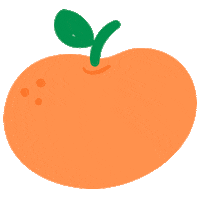 Tangerine Berga Sticker by Pratika Pizzaria