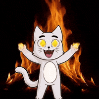 Pyromaniac Evilcat GIF by Hero Galaxy NFT