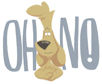 Oh No Dog Sticker
