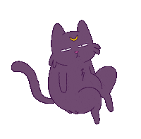 Sailor Moon Cat Sticker by Katharine Kow