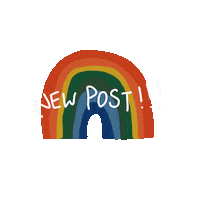 Smallyingg new rainbow post aesthetic Sticker