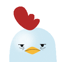 sad chicken Sticker