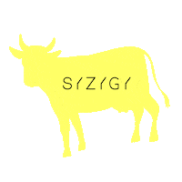 Cow Syzygy Sticker by Mariusz Flisiński