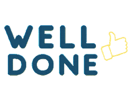 Well Done Thumbs Up Sticker by CLANEO