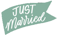 Just Married Love Sticker