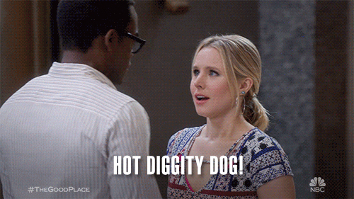 the good place hot diggity dog GIF by NBC