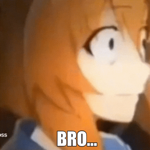 deepie90 giphygifmaker anime bro bruh GIF