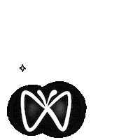 Butterfly 蝶 Sticker by Illustrator.aki