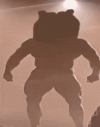 Muscles Bobo The Bear GIF by Bobo Memes