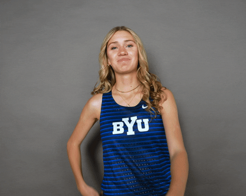 Celebration Point GIF by BYU Cougars