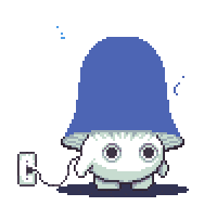 Inkpendude psychedelic pixel art loading 8bit Sticker