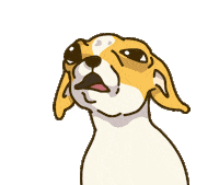 Animation Dog Sticker