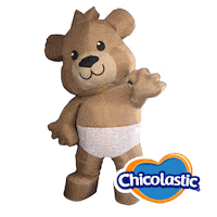 Chicolastic cartoon hi kids bear Sticker
