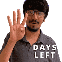 3 Days 3D Sticker