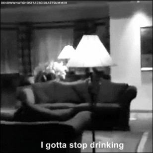 drunk scary movie GIF