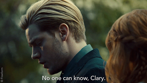 clary fray no one can know GIF by Shadowhunters