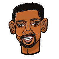 Happy Will Smith Sticker by JellaCreative